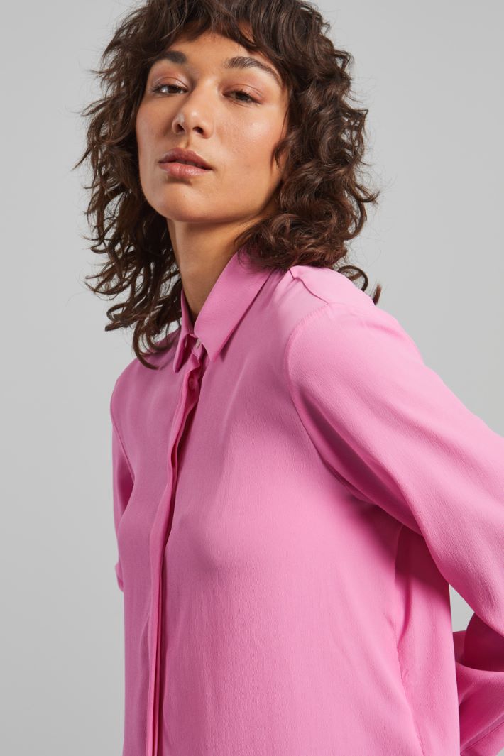 Camicia in crépe de chine - ROSA ACCESO - Fashion Market - 3