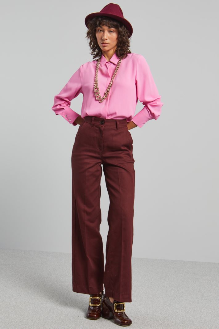 Camicia in crépe de chine - ROSA ACCESO - Fashion Market