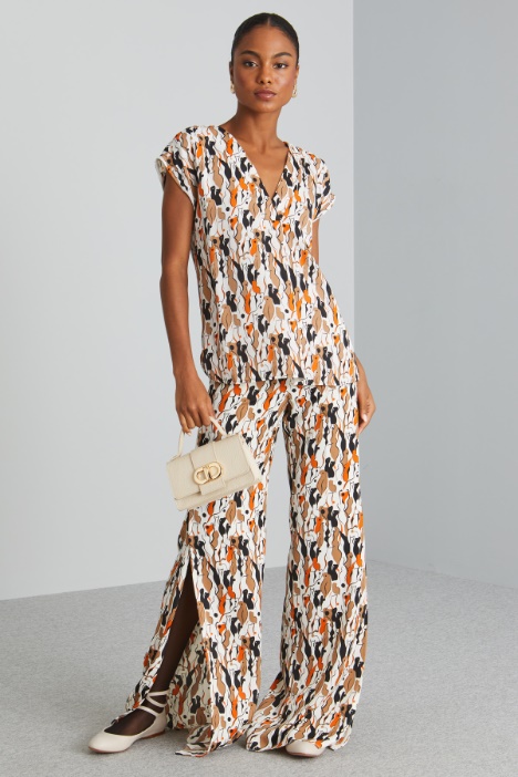 Blusa con maniche ad aletta - Fashion Market