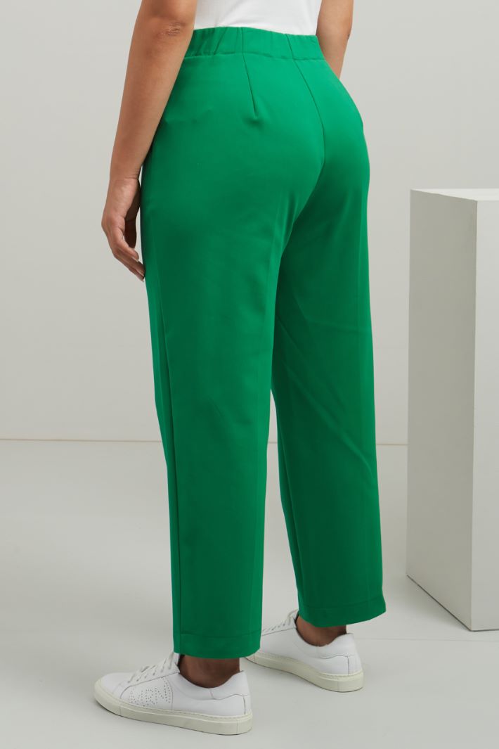 Pantaloni in cotone - VERDE - Fashion Market - 4