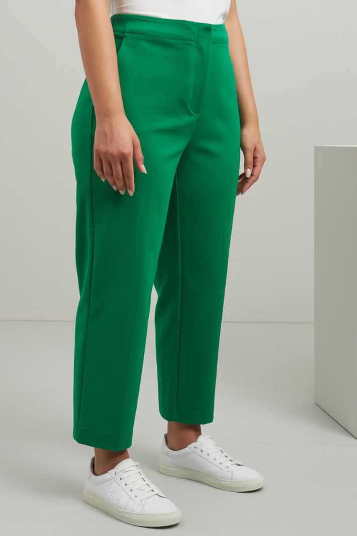 Pantaloni in cotone - VERDE - Fashion Market - 2