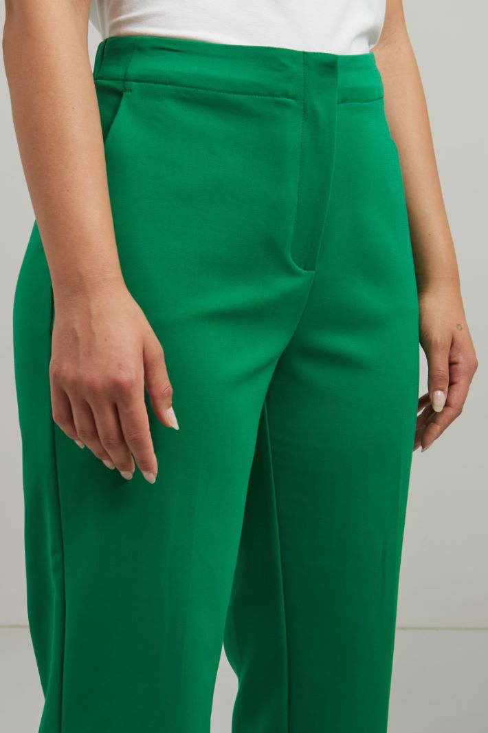 Pantaloni in cotone - VERDE - Fashion Market - 3
