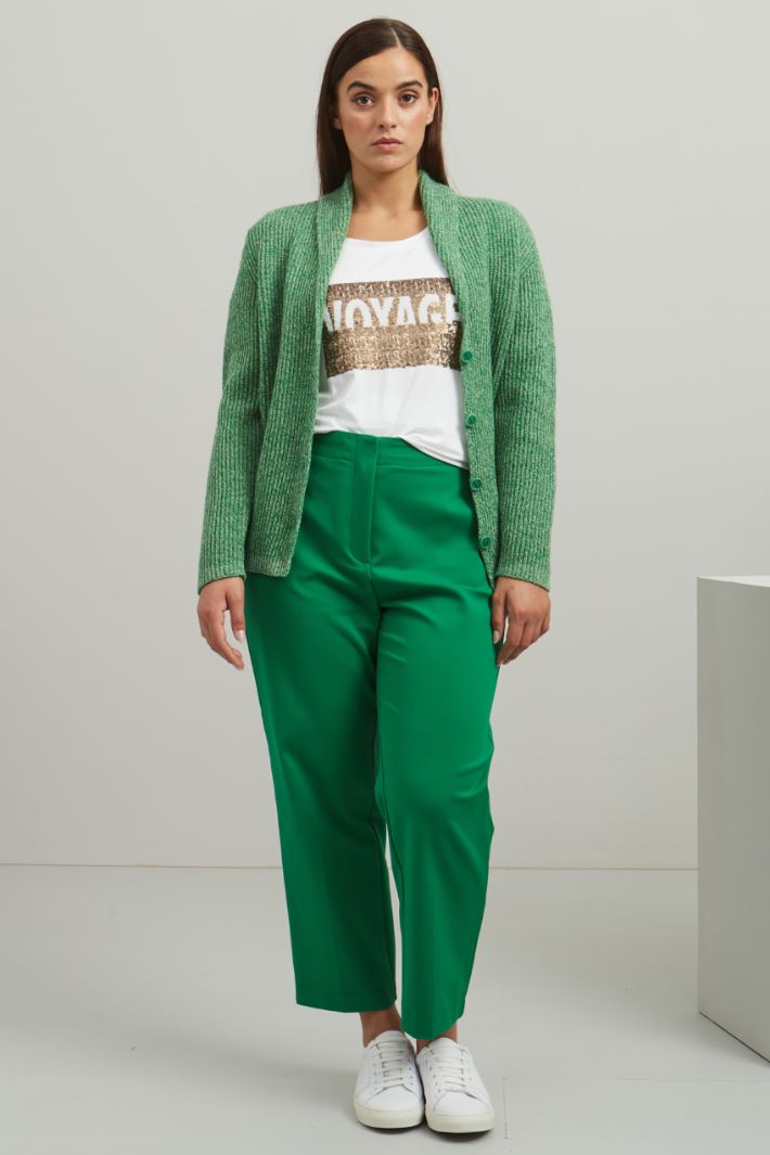Pantaloni in cotone - VERDE - Fashion Market