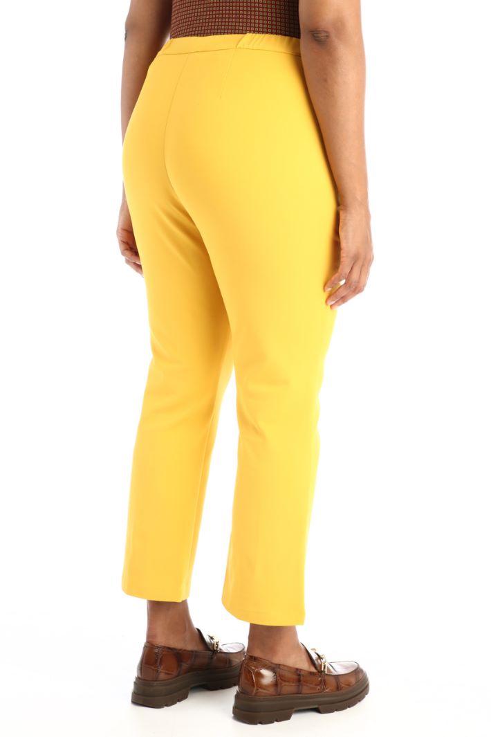 Pantalone flare in cotone - GIALLO - Fashion Market - 2