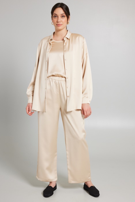 Pantaloni morbidi  in raso - Fashion Market