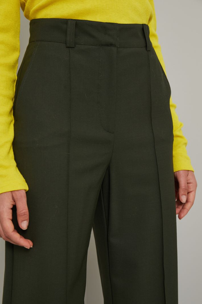 Pantaloni a palazzo - VERDE BOSCO - Fashion Market - 3
