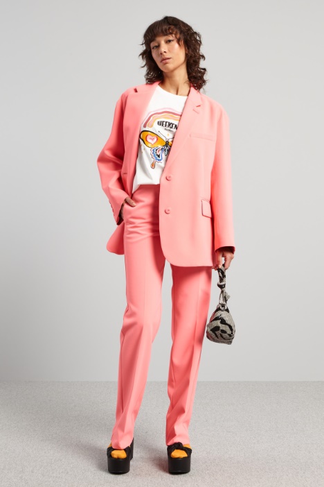 Pantaloni a vita alta in cady - Fashion Market