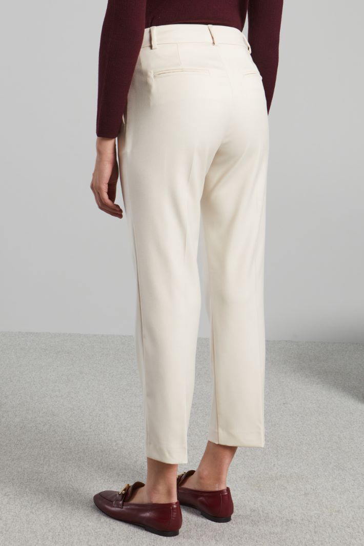 Pantaloni chino in batavia - LATTE - Fashion Market - 4