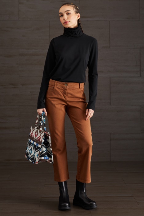 Pantaloni in drill di cotone - Fashion Market
