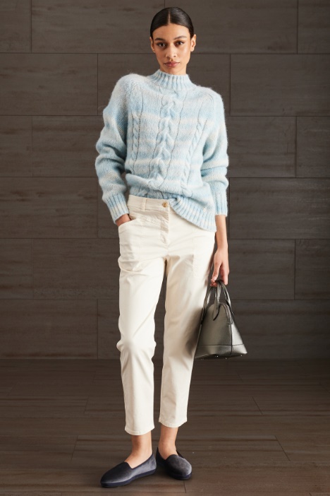 Pantaloni in raso di cotone - Fashion Market