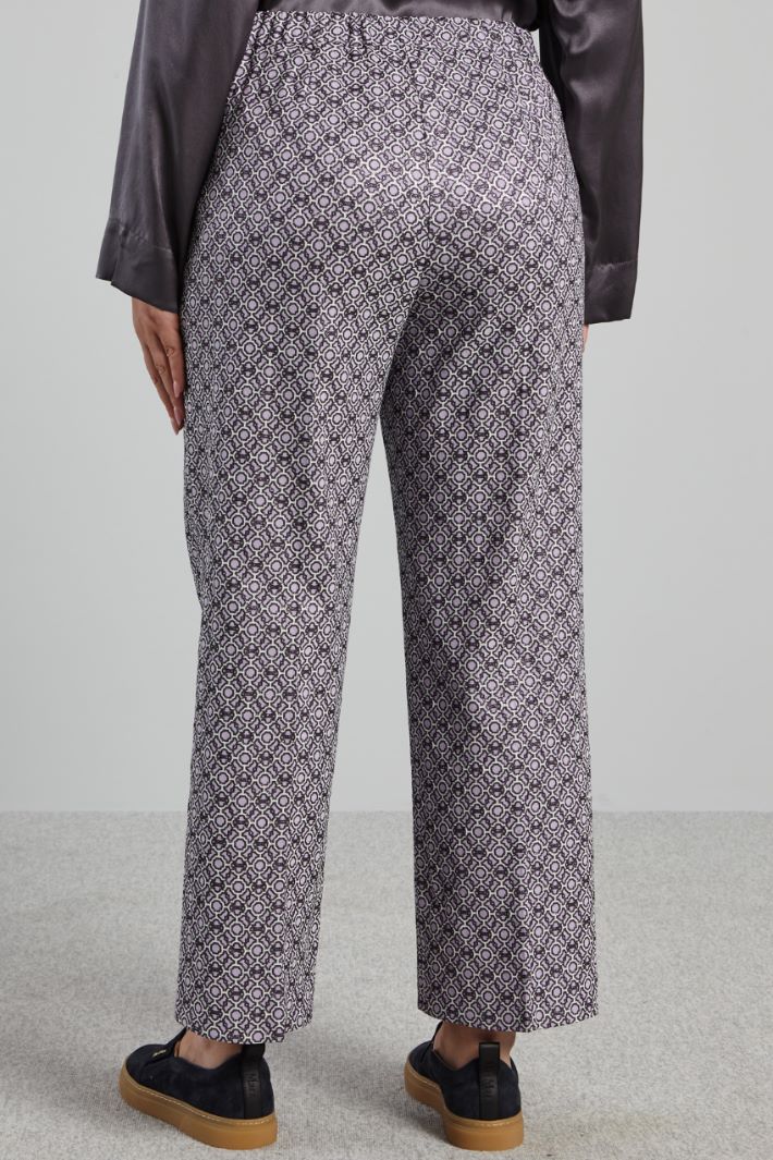 Pantaloni jacquard - LILLA NERO GHIACCIO - Fashion Market - 4