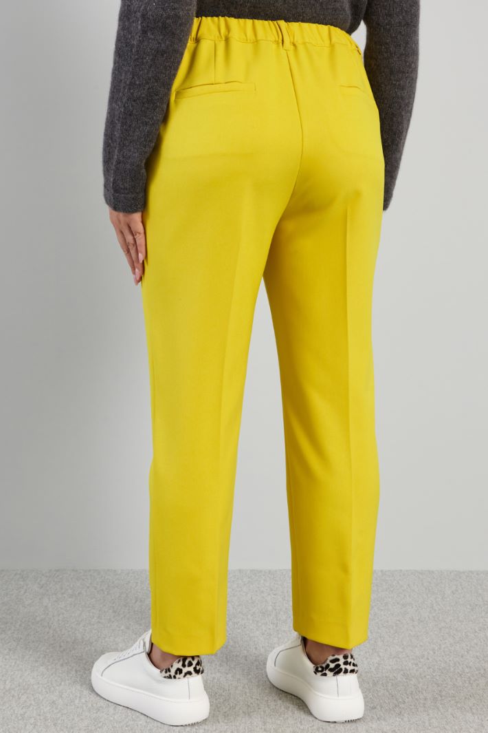 Pantaloni con tasche a filetto - GIALLO SOLE - Fashion Market - 4