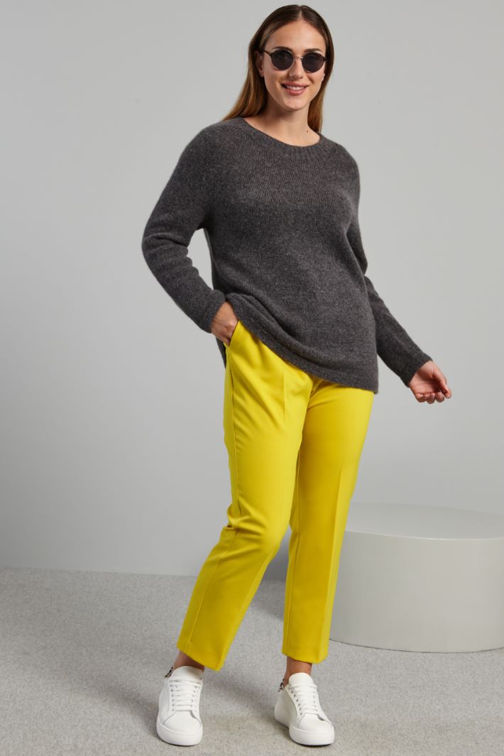 Pantaloni con tasche a filetto - GIALLO SOLE - Fashion Market
