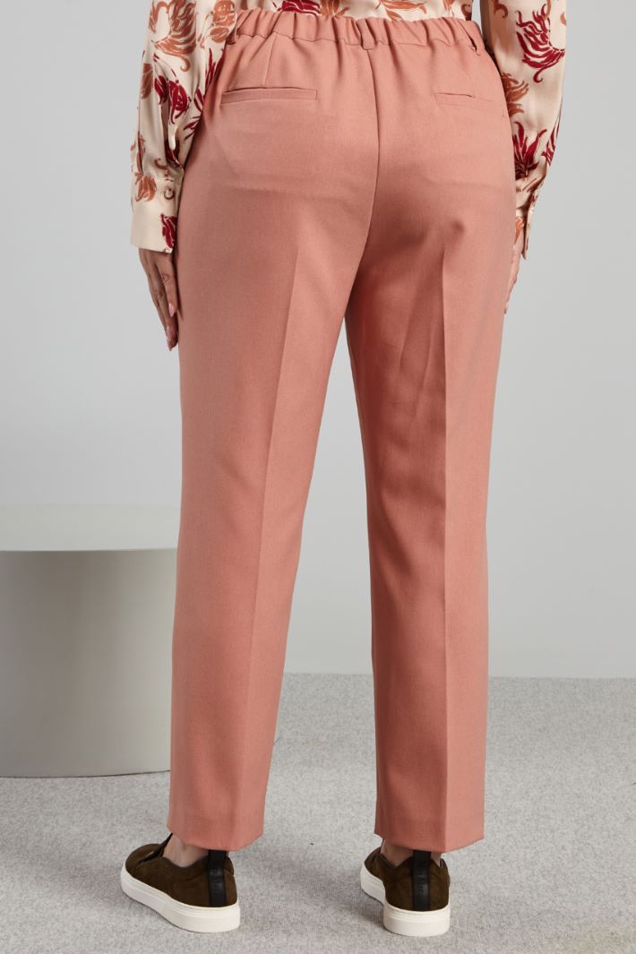 Pantaloni con tasche a filetto - ROSA PESCA - Fashion Market - 4