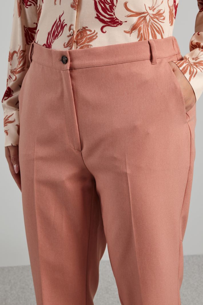Pantaloni con tasche a filetto - ROSA PESCA - Fashion Market - 3