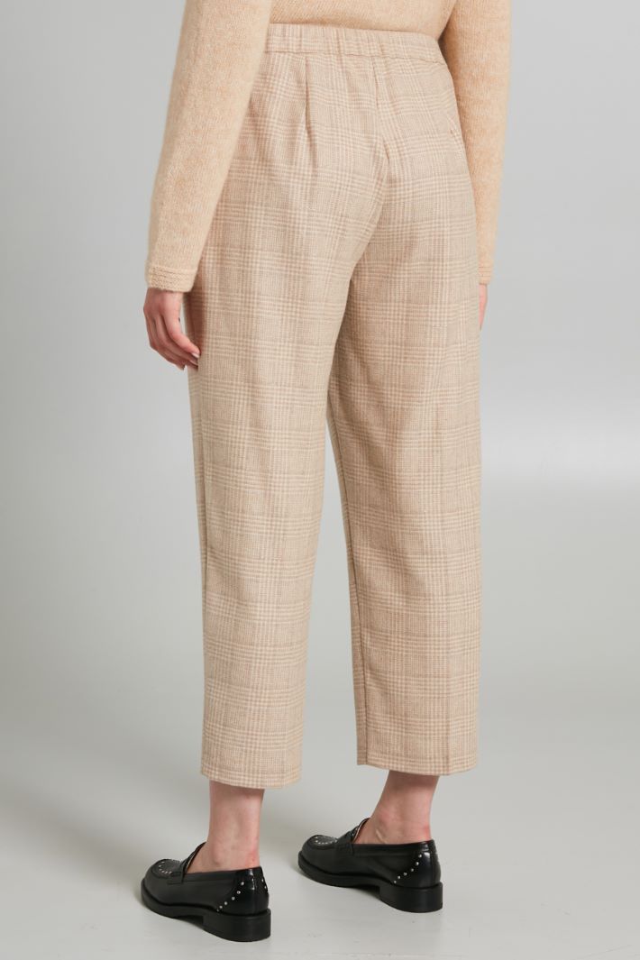 Pantaloni in flanella lamè - SABBIA ARGENTO - Fashion Market - 4