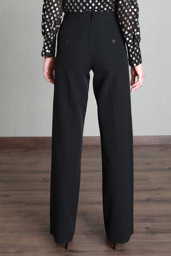 Pantaloni in tessuto tecnico - NERO - Fashion Market - 3