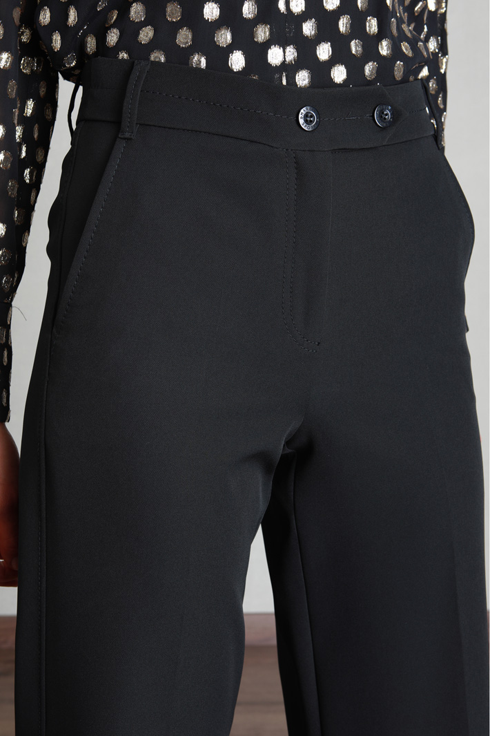 Pantaloni in tessuto tecnico - NERO - Fashion Market - 2