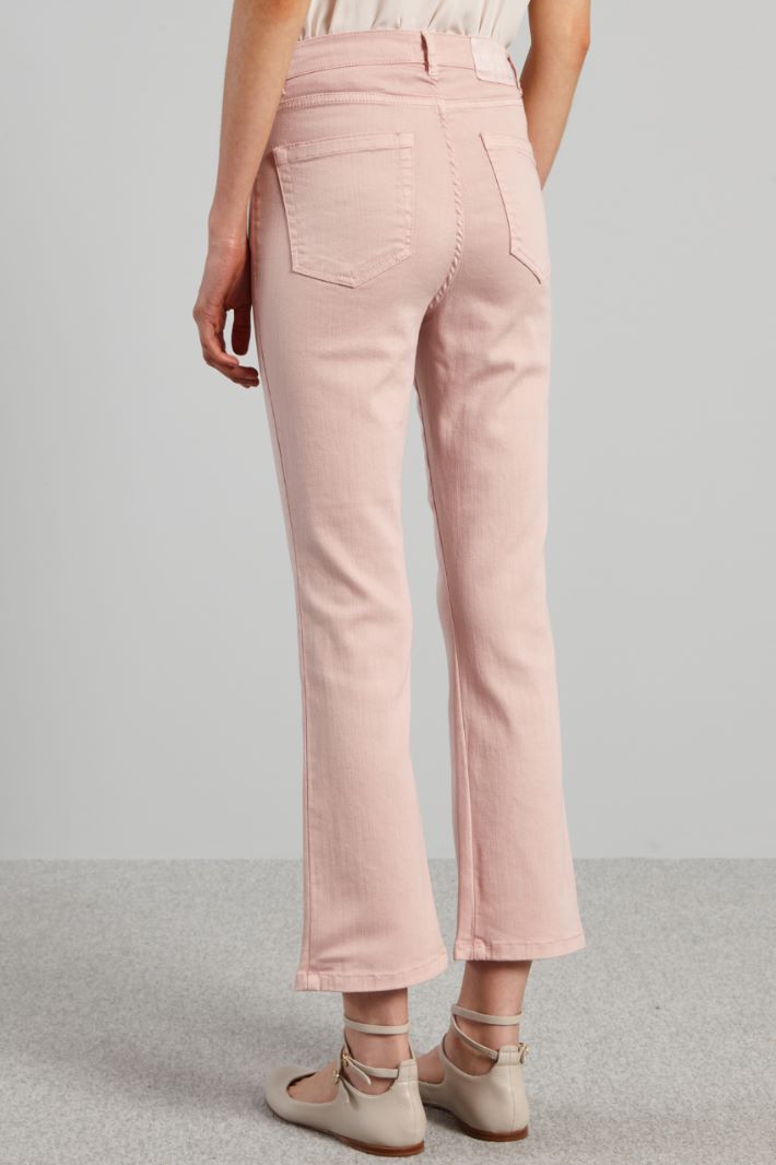 Pantaloni cropped in bull - ROSA POLVERE - Fashion Market - 4