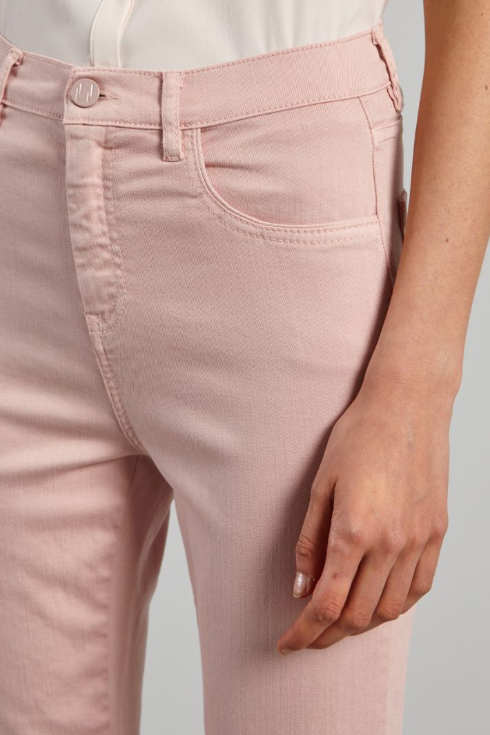 Pantaloni cropped in bull - ROSA POLVERE - Fashion Market - 3