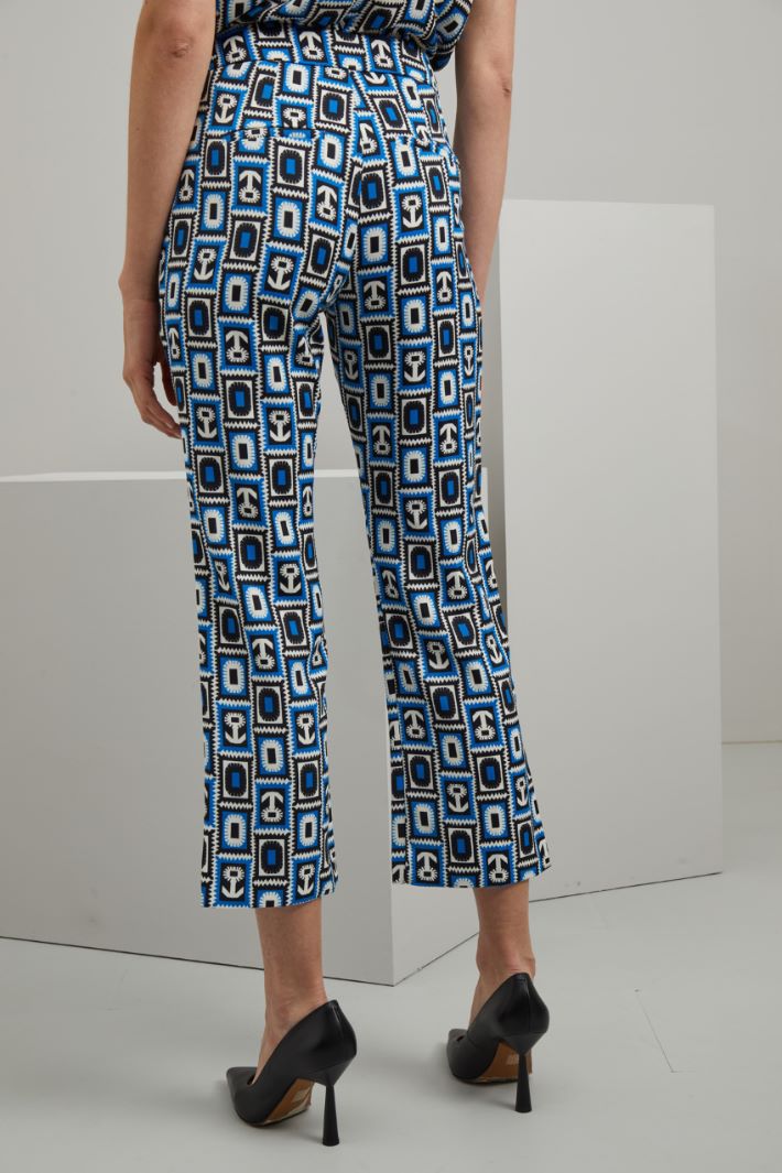 Pantaloni flare  - BLUETTE NERO BIANCO - Fashion Market - 4