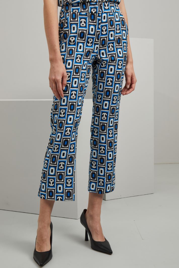 Pantaloni flare  - BLUETTE NERO BIANCO - Fashion Market - 2