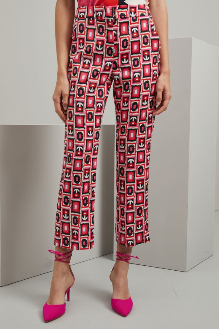 Pantaloni flare  - ROSA ROSSO NERO - Fashion Market - 2