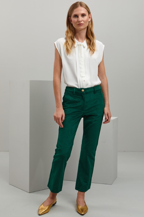 Pantaloni flare in velluto - Fashion Market
