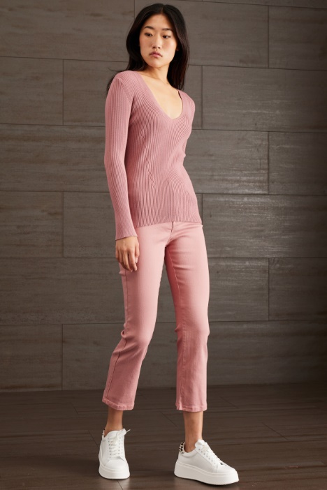 Pantaloni flare in cotone - Fashion Market