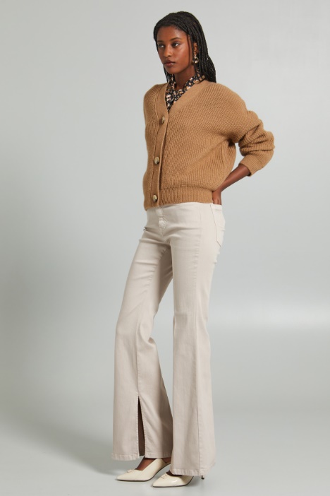 Pantaloni a zampa con spacchi - Fashion Market