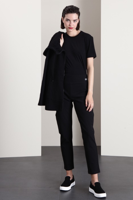 Pantaloni in tessuto diagonale - Fashion Market