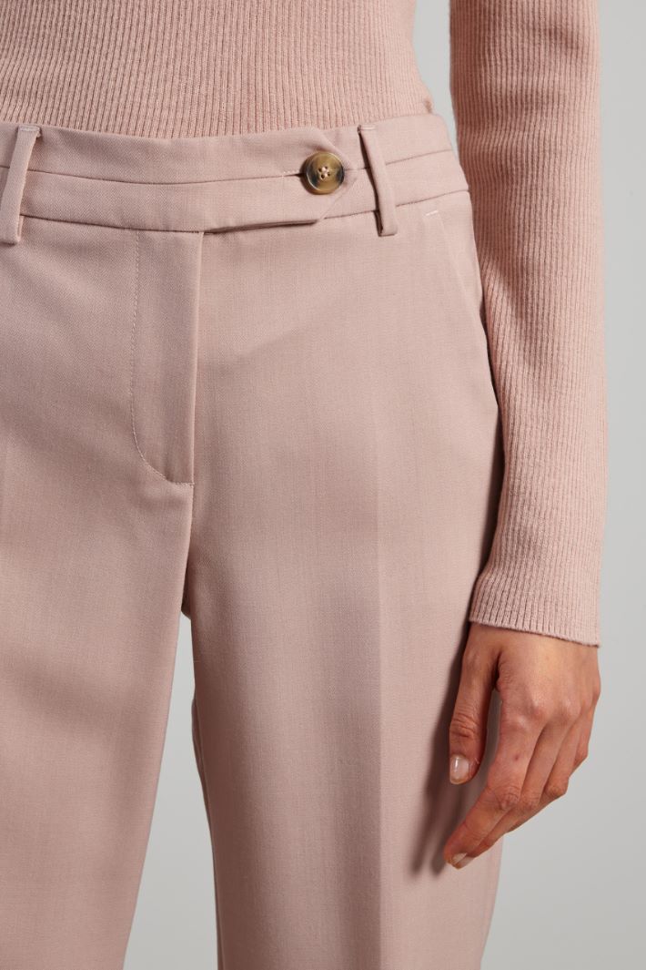 Pantaloni chino in lana - ROSA POLVERE - Fashion Market - 2