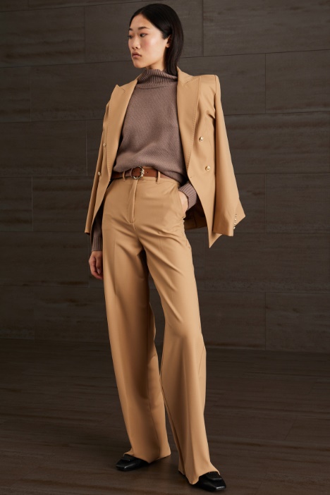 Pantaloni a palazzo in tela - Fashion Market