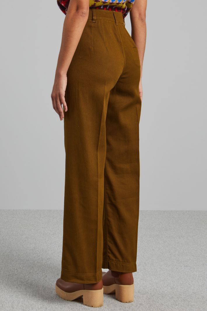 Pantaloni dritti in drill - FANGO - Fashion Market - 4