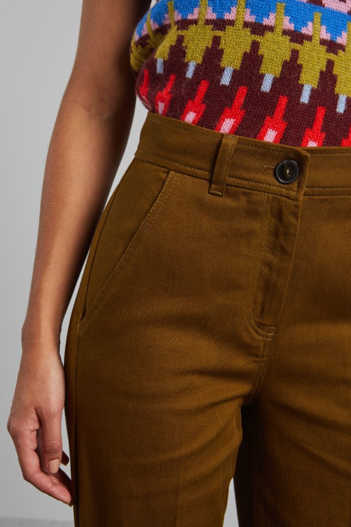 Pantaloni dritti in drill - FANGO - Fashion Market - 3