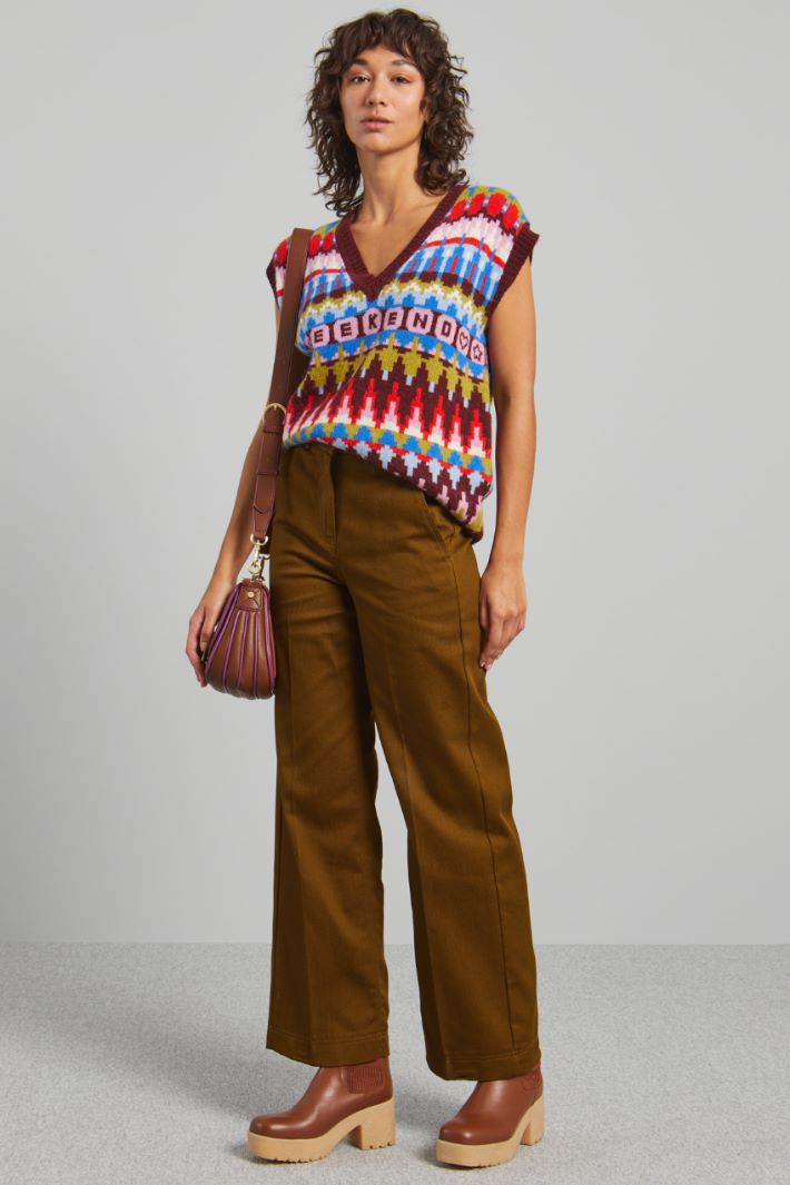 Pantaloni dritti in drill - FANGO - Fashion Market