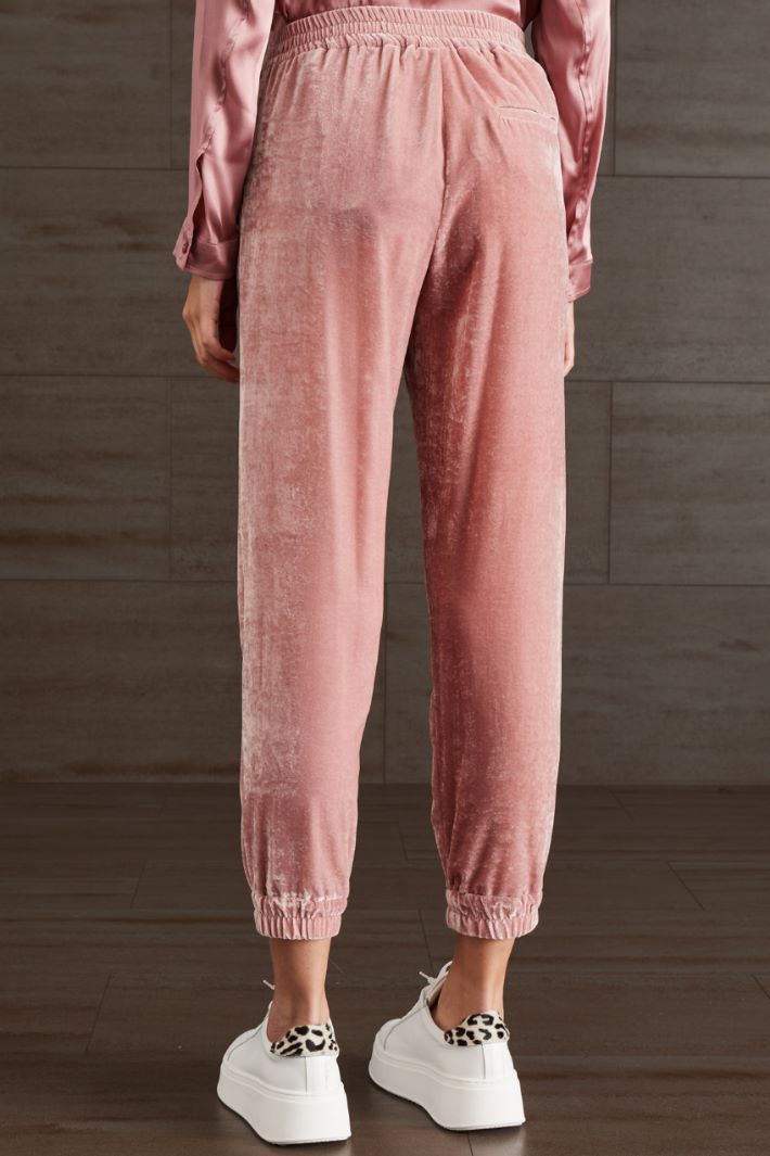 Pantaloni  jogger in ciniglia - ROSA ANTICO - Fashion Market - 4