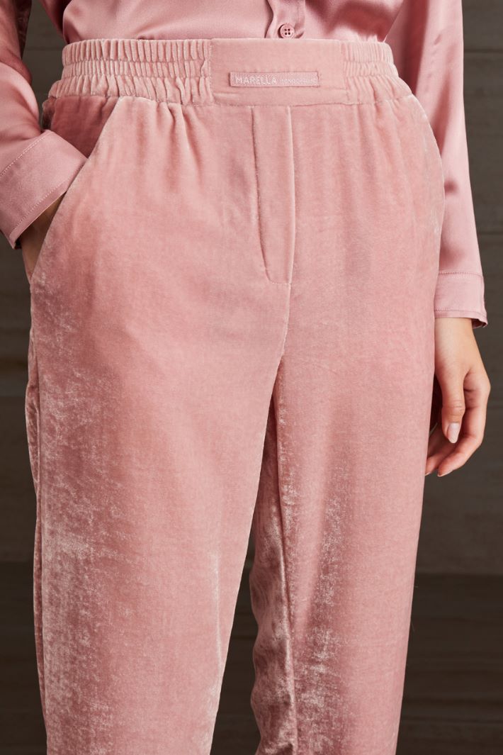 Pantaloni  jogger in ciniglia - ROSA ANTICO - Fashion Market - 3