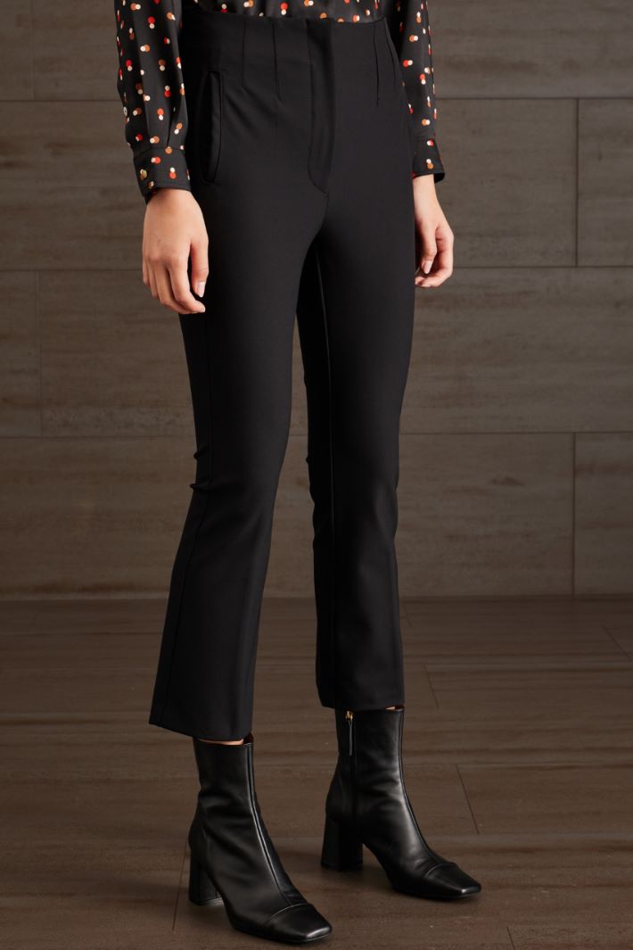 Pantaloni a vita alta - NERO - Fashion Market - 2