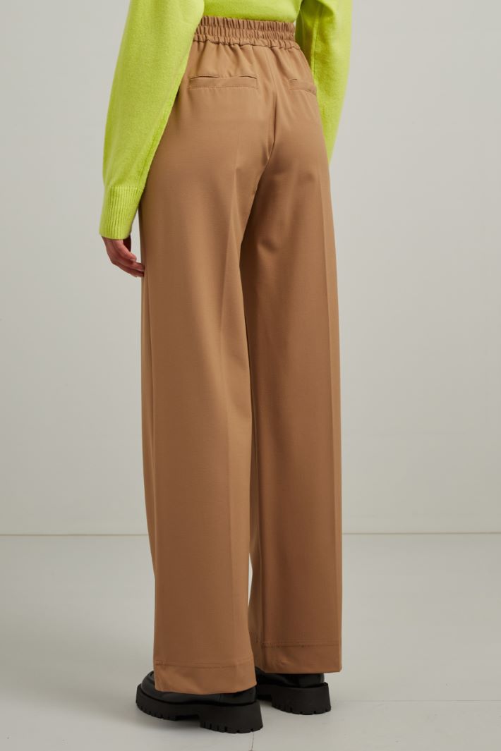Pantaloni ampi con coulisse - CAMMELLO - Fashion Market - 4