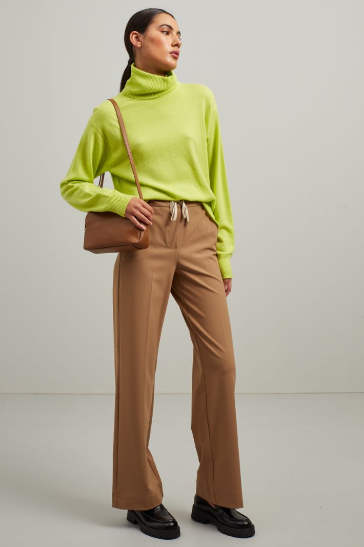 Pantaloni ampi con coulisse - CAMMELLO - Fashion Market