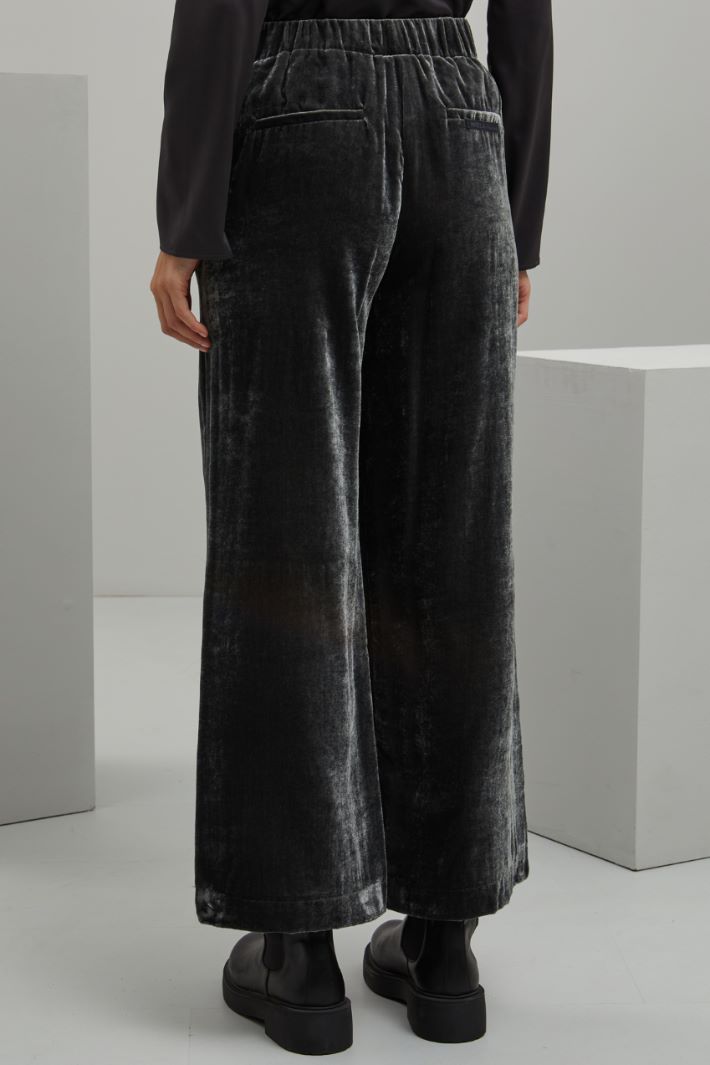 Pantaloni in ciniglia - ANTRACITE - Fashion Market - 4