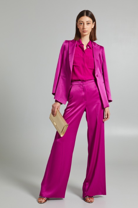 Pantaloni a palazzo in raso - Fashion Market
