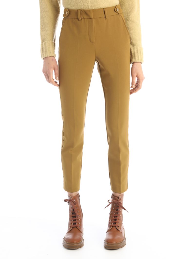 Pantaloni con alamari - SENAPE - Fashion Market - 2