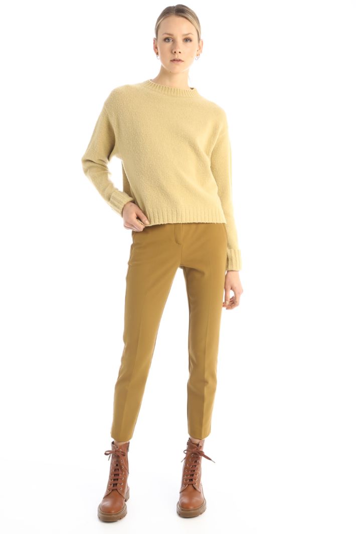Pantaloni con alamari - SENAPE - Fashion Market