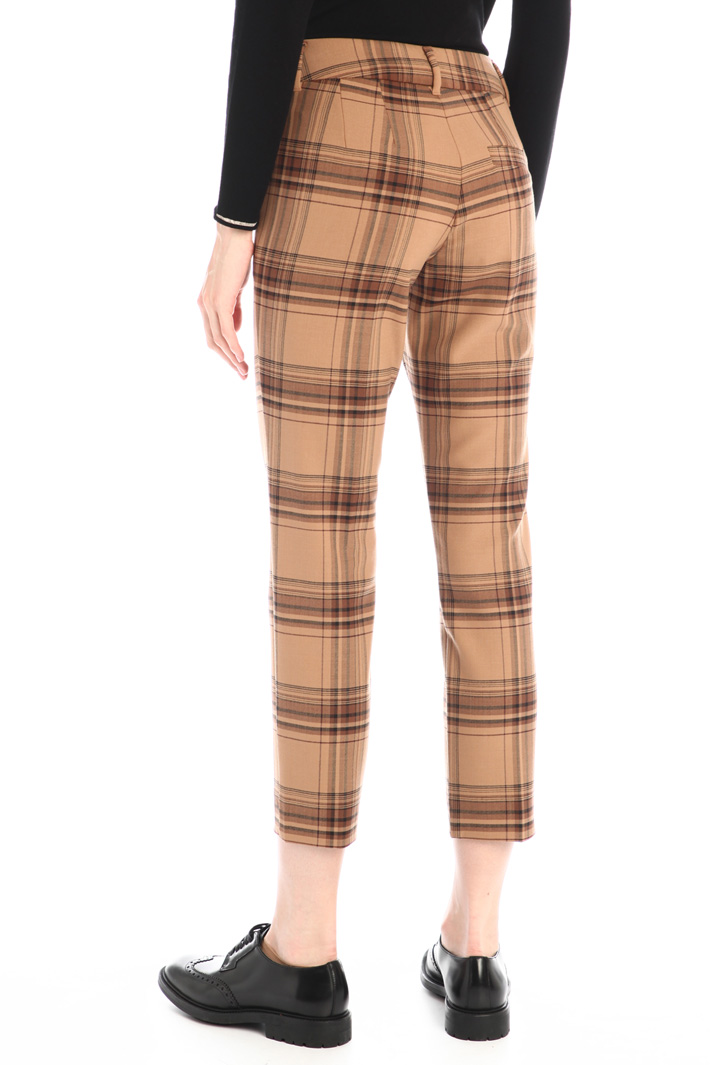 Pantaloni in saglia di lana - CAMMELLO - Fashion Market - 2