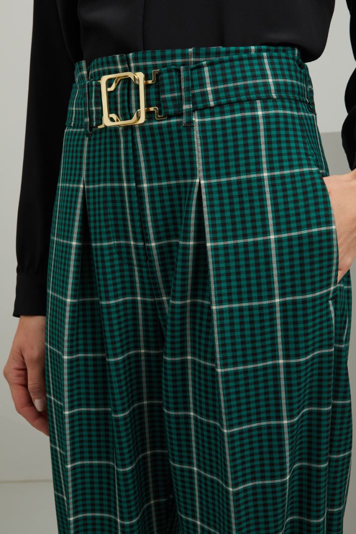 Pantaloni carrot - VERDE NERO BIANCO - Fashion Market - 3