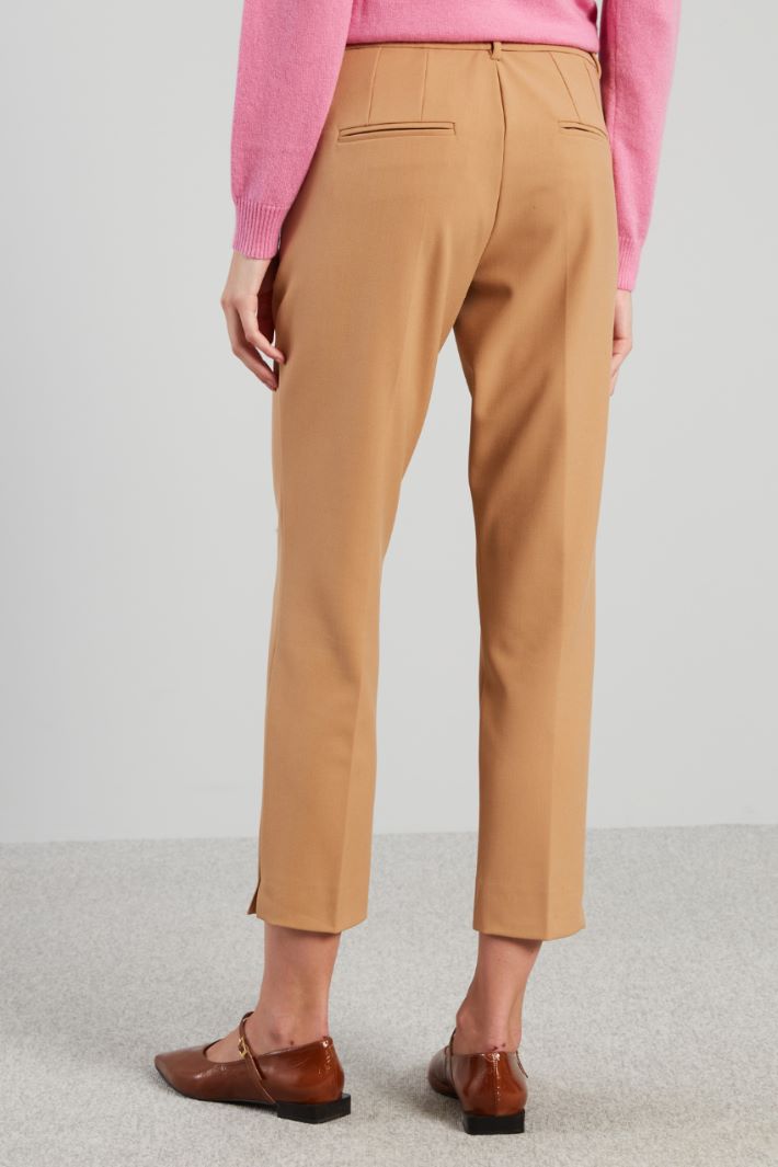 Pantaloni con spacchetti - CAMMELLO - Fashion Market - 4