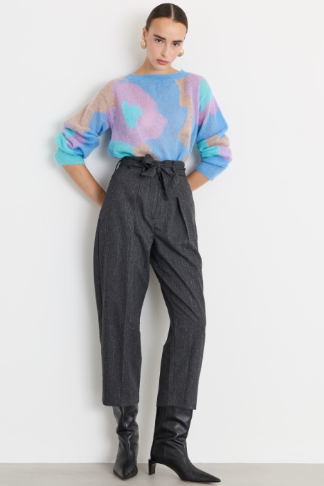 Pantaloni baggy in misto lana - Fashion Market