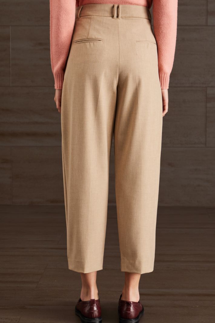 Pantaloni baggy in tela - SABBIA - Fashion Market - 4